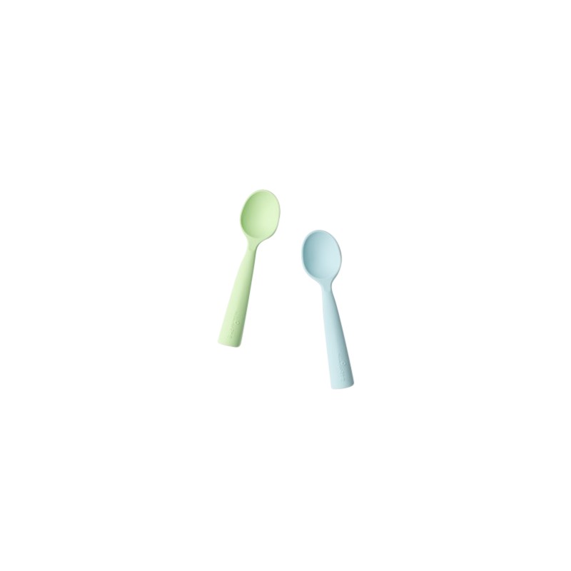 Miniware Training Spoon Set Aqua + Key Lime