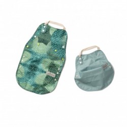 Miniware Catch and Cover Bib and Apron - Prickly Pear