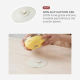Souffle Antibacterial Stainless Steel Kids Tableware Set with Suction Pad- Lemon Yellow
