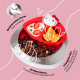 Viida x Hello Kitty Souffle Antibacterial Stainless Steel Plate with Food Divider 