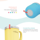 Viida Souffle Antibacterial Stainless Steel Cup - Baby Blue