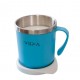 Viida Souffle Antibacterial Stainless Steel Cup - Baby Blue
