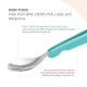 Viida Soufflé Antibacterial Stainless Steel Fork & Spoon Set (S) - Taffy Pink