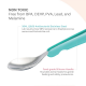 Viida Souffle Antibacterial Stainless Steel Fork & Spoon Set (S) - Baby Blue