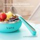 Viida Souffle Antibacterial Stainless Steel Spoon Set (L) - Taffy Pink+Turquoise Green