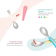 Viida Souffle Antibacterial Stainless Steel Spoon Set (L) - Baby Blue+Lemon Yellow