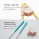 Viida Souffle Antibacterial Training Chopsticks-Taffy Pink
