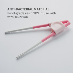 Viida Souffle Antibacterial Training Chopsticks-Turquoise Green
