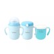 Viida Soufflé Antibacterial Stainless Steel 3-Stage Training Cup Set - Baby Blue