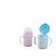 Viida Souffle Antibacterial Stainless Steel 3-Stage Training Cup Set - Baby Blue