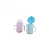 Viida Soufflé Antibacterial Stainless Steel 3-Stage Training Cup Set - Baby Blue
