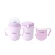 Viida Soufflé Antibacterial Stainless Steel 3-Stage Training Cup Set - Cosmic Mauve