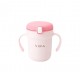 Viida Souffle Antibacterial Stainless Steel Straw Sippy Cup - Taffy Pink