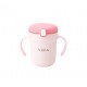 Viida Soufflé Antibacterial Stainless Steel Straw Sippy Cup - Taffy Pink