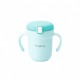 Soufflé Antibacterial Stainless Steel Straw Sippy Cup - Turquoise Green