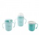 Soufflé Antibacterial Stainless Steel Straw Sippy Cup - Turquoise Green