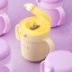 Viida Soufflé Antibacterial Stainless Steel Straw Sippy Cup - Lemon Yellow