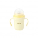 Viida Soufflé Antibacterial Stainless Steel Spout Sippy Cup - Lemon Yellow