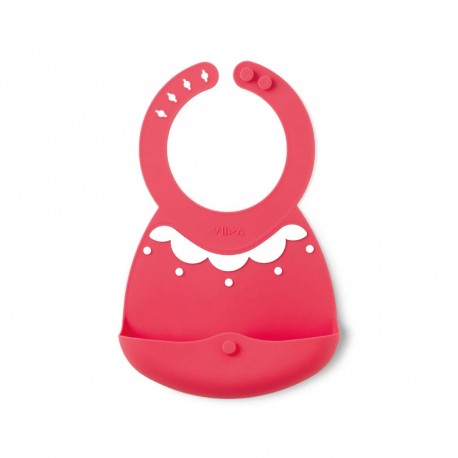 Viida Joy Series Baby Bib - Raspberry Red Fairy Collar