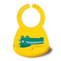 Viida Joy Series Baby Bib - Vik Lemon Yellow Crocodile