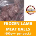 Halal Commissary Frozen Lamb Meat Balls (600g+/- per pack)