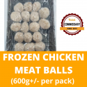 Halal Commissary Frozen Chicken Meat Balls (600g+/- per pack)