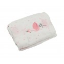 Akarana Baby Newborn Baby Bamboo Muslin Swaddle Soft Blanket (Pink Flamingo)