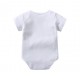 Akarana Baby Quality Newborn Baby Romper One-Piece Double Sided Dupion Cotton (White 12M)