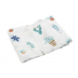 Akarana Baby Newborn Baby Bamboo Muslin Swaddle Soft Blanket (Cactus)