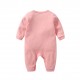 Akarana Baby Quality Newborn Baby Long Sleeve Bodysuit / Baby Sleepwear One-Piece Double Sided Dupion Cotton (Pink 12M)