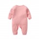 Akarana Baby Quality Newborn Baby Long Sleeve Bodysuit / Baby Sleepwear One-Piece Double Sided Dupion Cotton (Pink 9M)