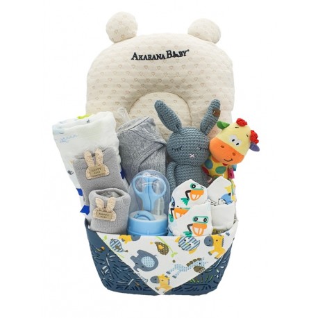 Akarana Baby Baby Hamper Gift Set - Sweet Dream V2 Gift Set for Newborn Baby (Baby Boy)