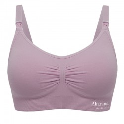 Akarana Baby Maternity Seamless Solid Maternity & Nursing Bra Free 1pc Extender (Purple)