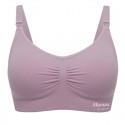 Akarana Baby Maternity Seamless Solid Maternity & Nursing Bra Free 1pc Extender (Purple)