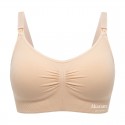 Akarana Baby Maternity Seamless Solid Maternity & Nursing Bra Free 1pc Extender (Nude/Beige)