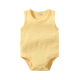 Akarana Baby Sleeveless Bodysuit Baby Romper (0-6M Yellow Stripe)
