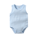 Akarana Baby Sleeveless Bodysuit Baby Romper (12-18M Blue Stripe)