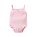 Akarana Baby Spaghetti Strap Bodysuit Baby Romper (0-6M Pink)