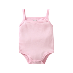 Akarana Baby Spaghetti Strap Bodysuit Baby Romper (6-12M Pink)