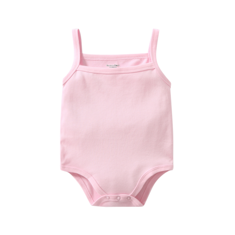 Akarana Baby Spaghetti Strap Bodysuit Baby Romper (12-18M Pink)