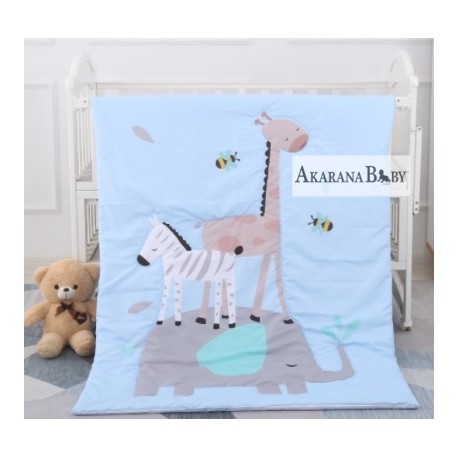 Akarana Baby Animal Theme Baby Comforter / Baby Quilt (Animal Kingdom)