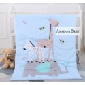 Akarana Baby Animal Theme Baby Comforter / Baby Quilt (Animal Kingdom)