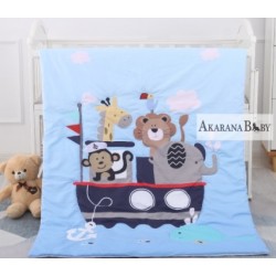 Akarana Baby Animal Theme Baby Comforter / Baby Quilt (Wild Animal Epic Ship)