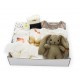 Akarana Baby Flappy The Mini Lop Bunny Gift Box for Baby Newborn Fullmoon Gift Free LED light