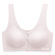 Akarana Baby Laser-Cut Basic Nursing Sleep & Yoga Bra For Breastfeeding Women Button Front Maternity Comfy Bralette (Pink)