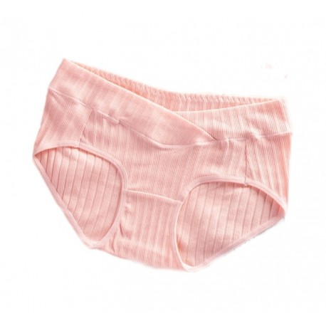Akarana Baby Maternity Soft Cotton Underwear Postpartum Low Waist Panties (Pink)