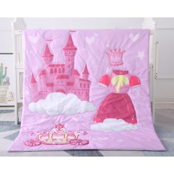 Akarana Baby Animal Theme Baby Comforter / Baby Quilt (Princess Castle)