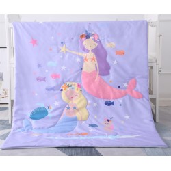 Akarana Baby Animal Theme Baby Comforter / Baby Quilt (Little Mermaid)