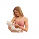 Akarana Baby Maternity Seamless Solid Maternity & Nursing Bra Free 1pc Extender (Nude/Beige)