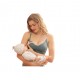 Akarana Baby Maternity Seamless Lace Solid Maternity & Nursing Bra (Dark Green)